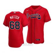 Camiseta Beisbol Hombre Atlanta Braves Tyler Matzek Alterno Autentico Rojo
