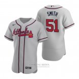 Camiseta Beisbol Hombre Atlanta Braves Will Smith Autentico 2020 Road Gris