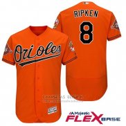 Camiseta Beisbol Hombre Baltimore Orioles 8 Cal Ripken Naranja 2017 Flex Base