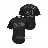 Camiseta Beisbol Hombre Baltimore Orioles Paul Fry 2019 Players Weekend Papa Frita Replica Negro