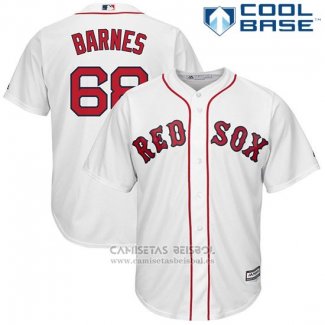 Camiseta Beisbol Hombre Boston Red Sox 68 Matt Barnes Blanco Cool Base