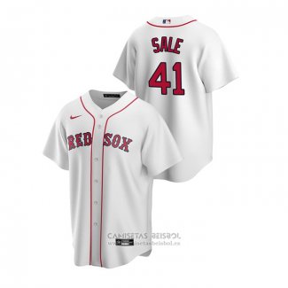 Camiseta Beisbol Hombre Boston Red Sox Chris Sale Replica Primera Blanco