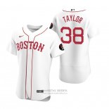 Camiseta Beisbol Hombre Boston Red Sox Josh Taylor Autentico Blanco2