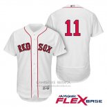 Camiseta Beisbol Hombre Boston Red Sox Rafael Devers Blanco Primera Flex Base