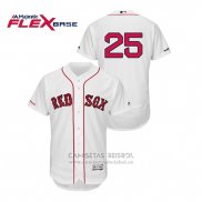 Camiseta Beisbol Hombre Boston Red Sox Steve Pearce Flex Base Blanco