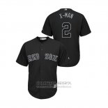 Camiseta Beisbol Hombre Boston Red Sox Xander Bogaerts 2019 Players Weekend X Man Replica Negro
