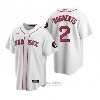 Camiseta Beisbol Hombre Boston Red Sox Xander Bogaerts Primera Blanco