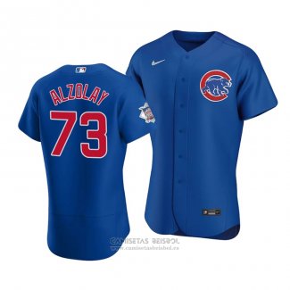 Camiseta Beisbol Hombre Chicago Cubs Adbert Alzolay Autentico Alterno Azul