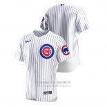 Camiseta Beisbol Hombre Chicago Cubs Autentico Blanco
