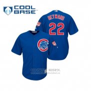 Camiseta Beisbol Hombre Chicago Cubs Jason Heyward Cool Base Entrenamiento de Primavera 2019 Azul