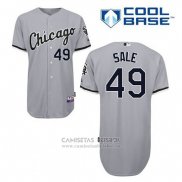 Camiseta Beisbol Hombre Chicago White Sox 49 Chris Sale Gris Cool Base