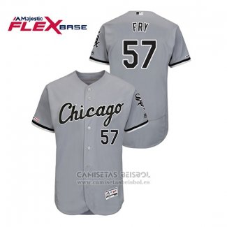 Camiseta Beisbol Hombre Chicago White Sox Jace Fry Flex Base Gris