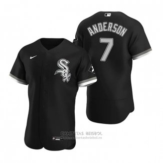 Camiseta Beisbol Hombre Chicago White Sox Tim Anderson Autentico 2020 Alterno Negro