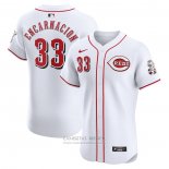 Camiseta Beisbol Hombre Cincinnati Reds Christian Encarnacion-Strand Primera Elite Blanco