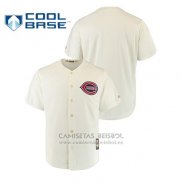 Camiseta Beisbol Hombre Cincinnati Reds Cool Base Cooperstown Collection 1939 Crema