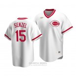 Camiseta Beisbol Hombre Cincinnati Reds Nick Senzel Cooperstown Collection Primera Blanco