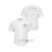 Camiseta Beisbol Hombre Cincinnati Reds Trevor Bauer 2019 Players Weekend J Ochart Replica Blanco