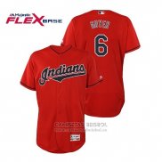 Camiseta Beisbol Hombre Cleveland Indians Brandon Guyer Flex Base Autentico Collection Alterno 2019 Rojo