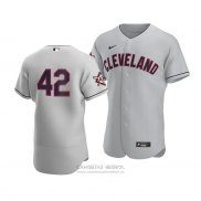 Camiseta Beisbol Hombre Cleveland Indians Jackie Robinson Day Autentico Gris