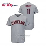 Camiseta Beisbol Hombre Cleveland Indians Jose Ramirez Flex Base Gris