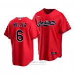 Camiseta Beisbol Hombre Cleveland Indians Owen Miller Replica Rojo