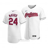 Camiseta Beisbol Hombre Cleveland Indians Triston Mckenzie Autentico Primera Blanco