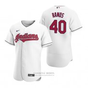 Camiseta Beisbol Hombre Cleveland Indians Wilson Ramos Autentico Primera Blanco