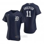Camiseta Beisbol Hombre Detroit Tigers Sparky Anderson Autentico 2020 Alterno Azul