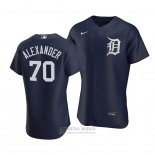 Camiseta Beisbol Hombre Detroit Tigers Tyler Alexander Alterno Autentico Azul