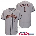 Camiseta Beisbol Hombre Houston Astros Carlos Correa Gris 2017 All Star Flex Base