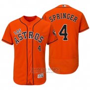 Camiseta Beisbol Hombre Houston Astros George 4 Springer Naranja Hispanic Heritage