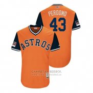 Camiseta Beisbol Hombre Houston Astros Lance Mccullers 2018 LLWS Players Weekend Perdomo Orange