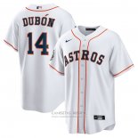 Camiseta Beisbol Hombre Houston Astros Mauricio Dubon Primera Replica Blanco