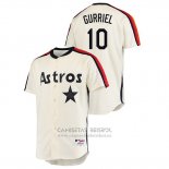Camiseta Beisbol Hombre Houston Astros Yuli Gurriel Oilers Vs. Houston Astros Cooperstown Collection Crema