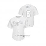 Camiseta Beisbol Hombre Kansas City Royals Billy Hamilton 2019 Players Weekend Bone Replica Blanco