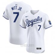 Camiseta Beisbol Hombre Kansas City Royals Bobby Witt Jr. Primera Elite Blanco
