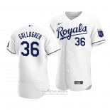 Camiseta Beisbol Hombre Kansas City Royals Cam Gallagher Autentico Primera Blanco