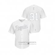 Camiseta Beisbol Hombre Kansas City Royals Ian Kennedy 2019 Players Weekend E Replica Blanco