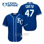 Camiseta Beisbol Hombre Kansas City Royals Johnny Cueto 47 Azul Alterno Cool Base