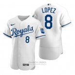 Camiseta Beisbol Hombre Kansas City Royals Nicky Lopez 2022 Autentico Blanco