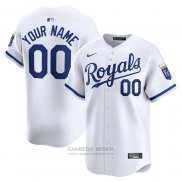 Camiseta Beisbol Hombre Kansas City Royals Primera Limited Personalizada Blanco