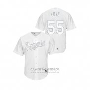 Camiseta Beisbol Hombre Kansas City Royals Richard Lovelady 2019 Players Weekend Love Replica Blanco