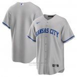 Camiseta Beisbol Hombre Kansas City Royals Road Replica Gris