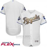 Camiseta Beisbol Hombre Kansas City Royals World Series Campeones Oro Blanco Flex Base