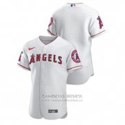 Camiseta Beisbol Hombre Los Angeles Angels Autentico Blanco