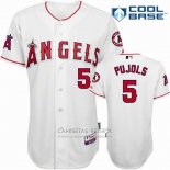 Camiseta Beisbol Hombre Los Angeles Angels Blanco Andre Ethier Cool Base Jugador