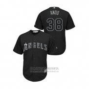Camiseta Beisbol Hombre Los Angeles Angels Justin Anderson 2019 Players Weekend Ando Replica Negro