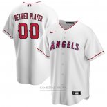 Camiseta Beisbol Hombre Los Angeles Angels Primera Pick-A-Player Retired Roster Replica Blanco