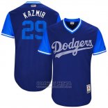 Camiseta Beisbol Hombre Los Angeles Dodgers 2017 Little League World Series Scott Kazmir Azul