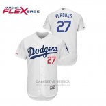 Camiseta Beisbol Hombre Los Angeles Dodgers Alex Verdugo Flex Base Autentico Collezione Blanco